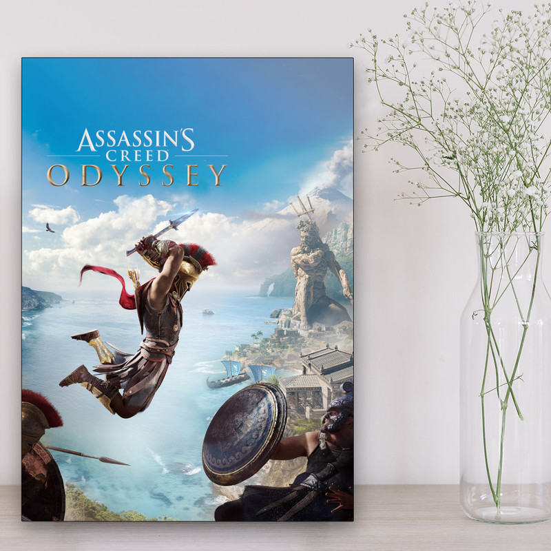 تابلو شاسی گالری استاربوی طرح Assassins Creed Odyssey مدل بازی 10