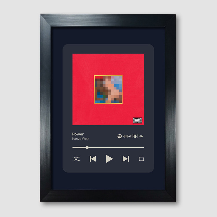 تابلو مدل موزیکال طرح Power by Kanye West