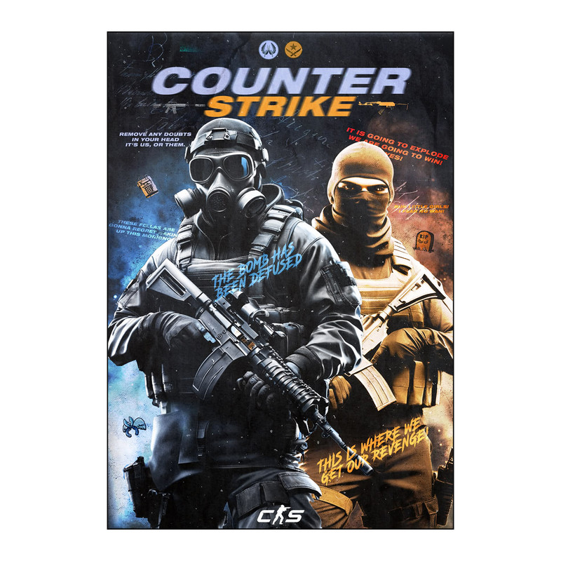 پوستر مدل بازی counter strike