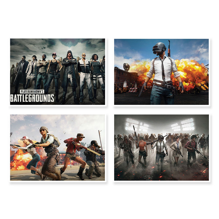 پوستر طرح PUBG کد A-1478 مجموعه 4 عددی