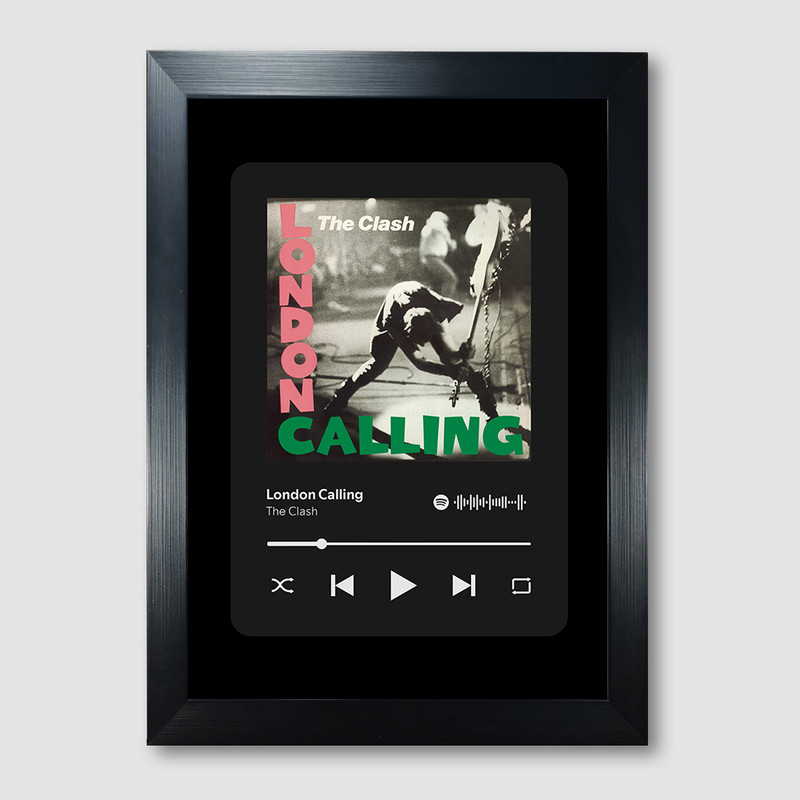 تابلو مدل موزیکال طرح London Calling by The Clash
