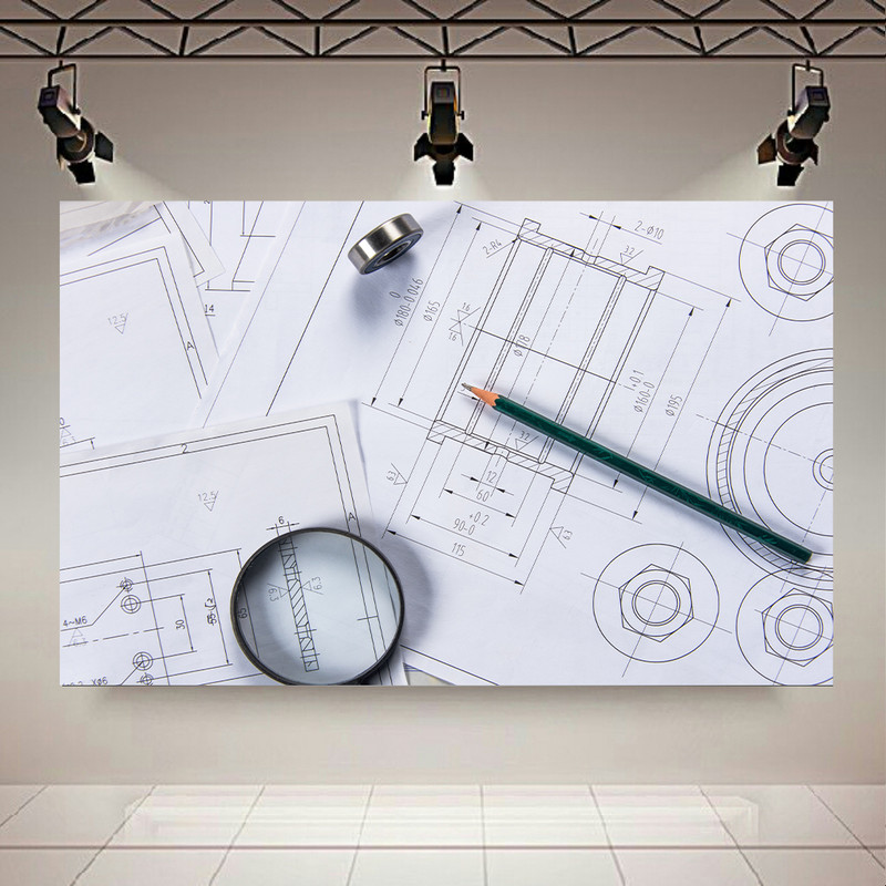 پوستر طرح معماری مدل مهندسی ساختمان (2) کد PD20131