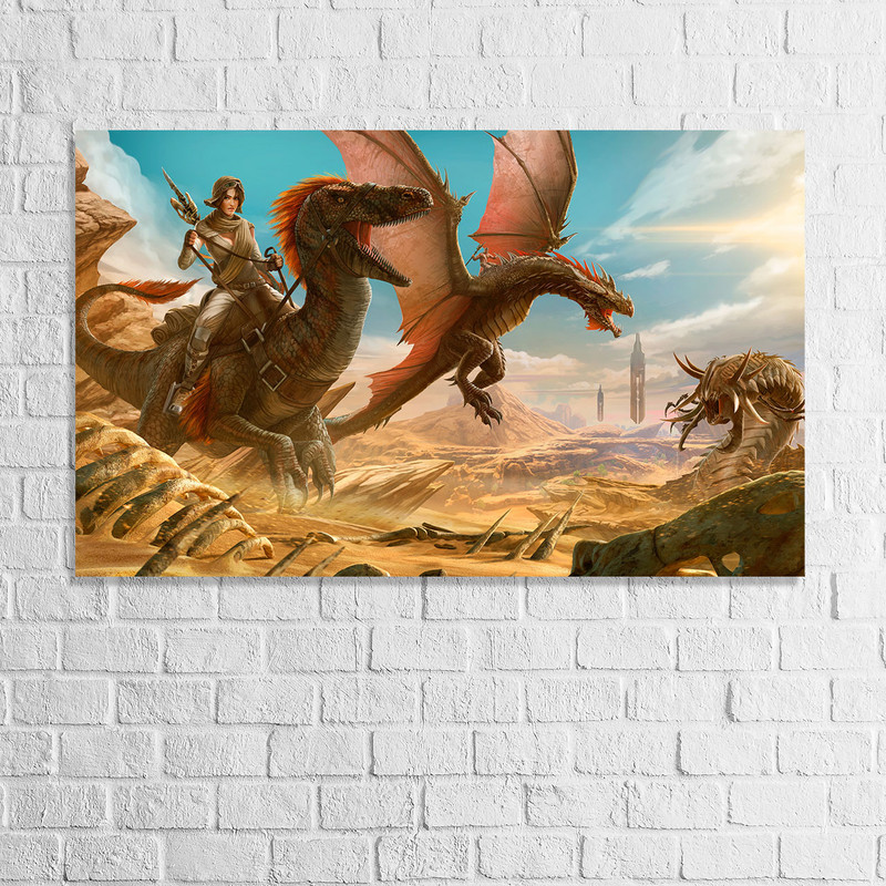 تابلو دیواری پاتیلوک طرح Ark Survival Evolved مدل 1530019