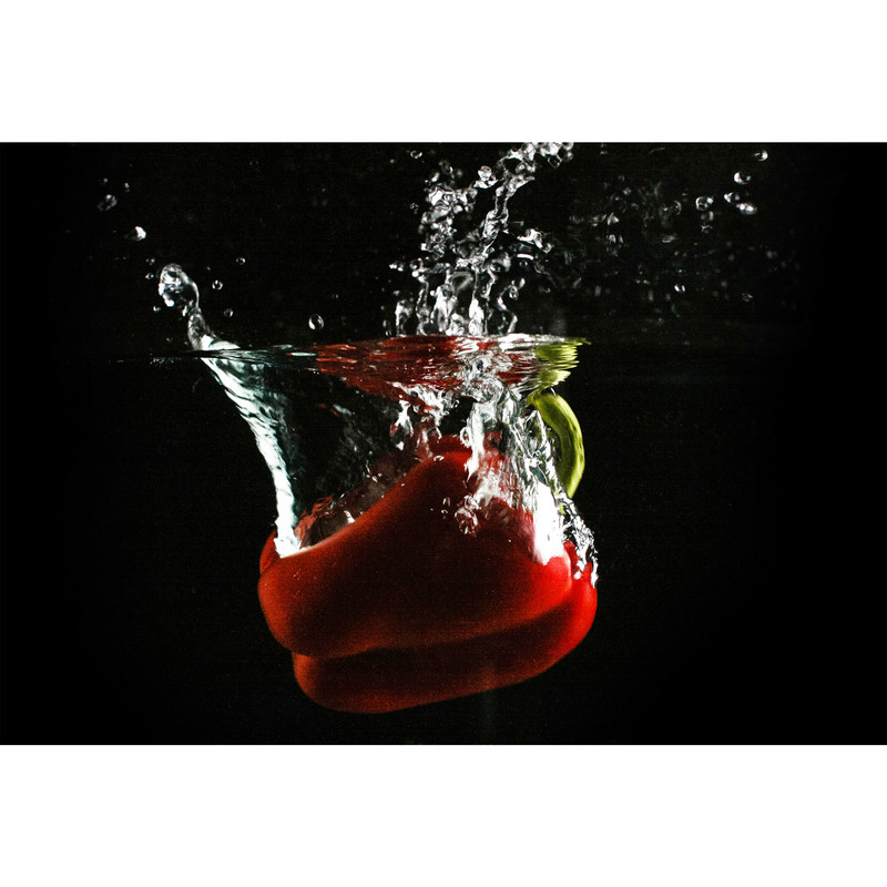 تابلو شاسی طرح فلفل دلمه در آب مدل T1860