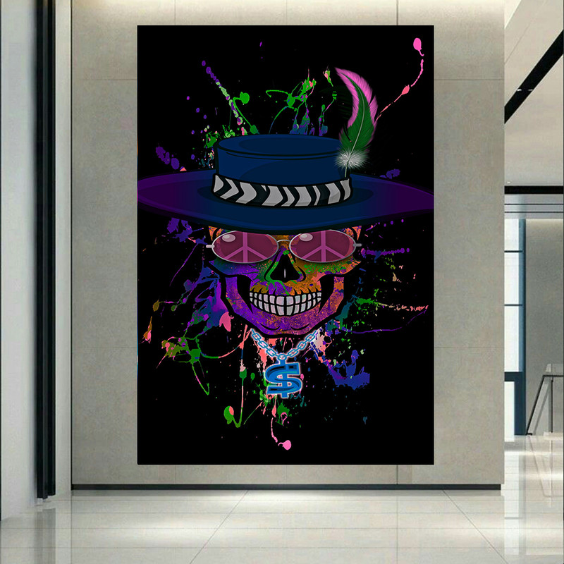 تابلو شاسی طرح Art مدل جمجمه کد AR861
