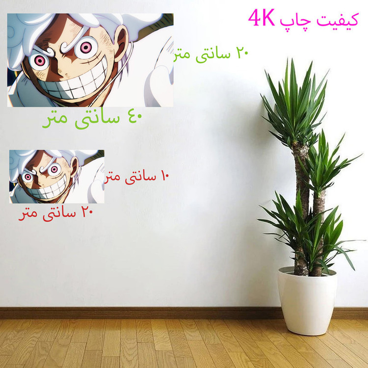 برچسب دیواری طرح انیمه 4k کد 12