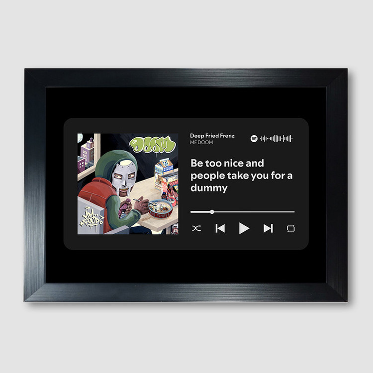 تابلو موزیکال مدل متن دار طرح Deep Fried Frenz by MF DOOM
