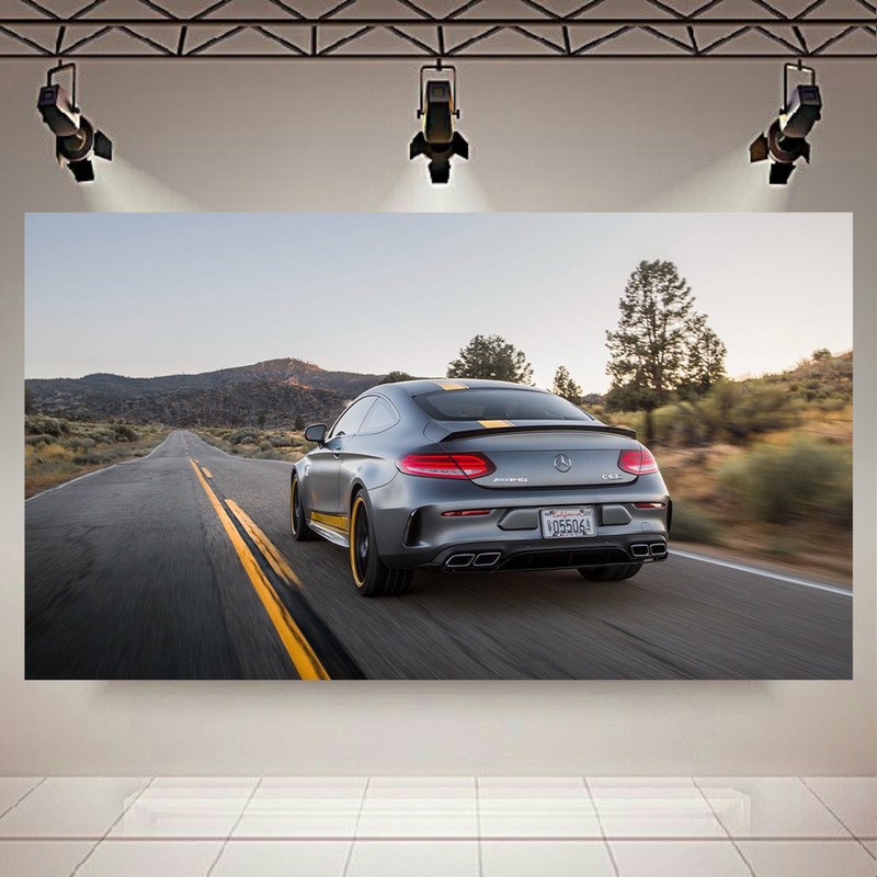 تابلو شاسی طرح ماشین مدل مرسدس بنز AMG C63s کد AR8290