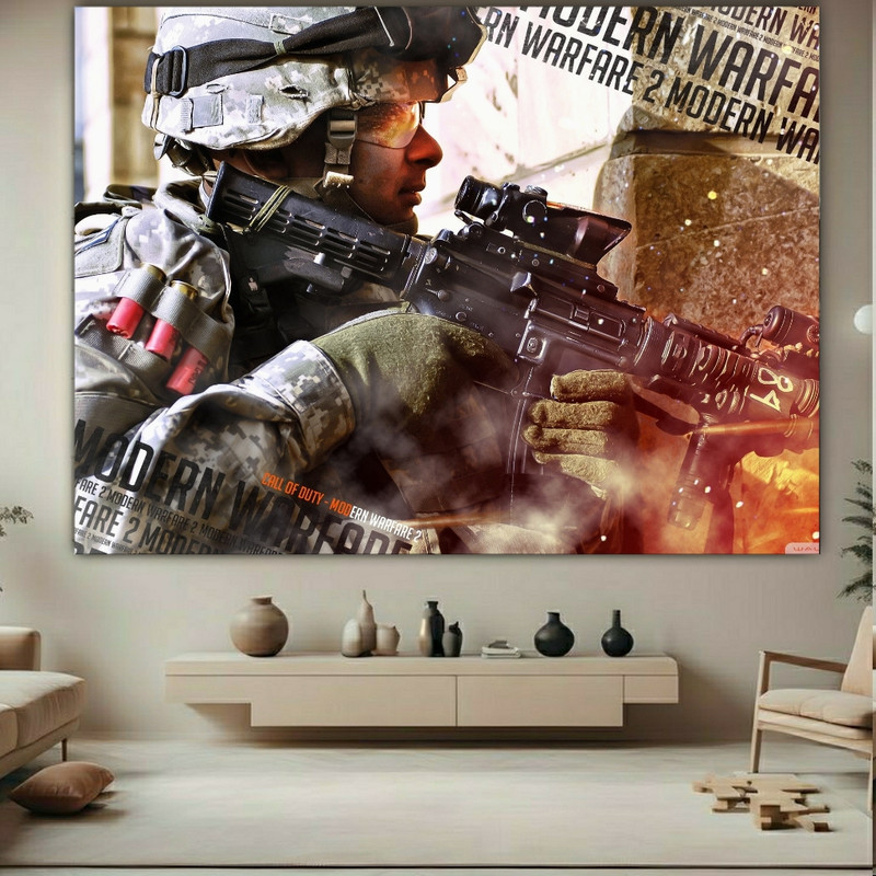 پوستر طرح کال اف دیوتی مدل modern warfare کد GR947