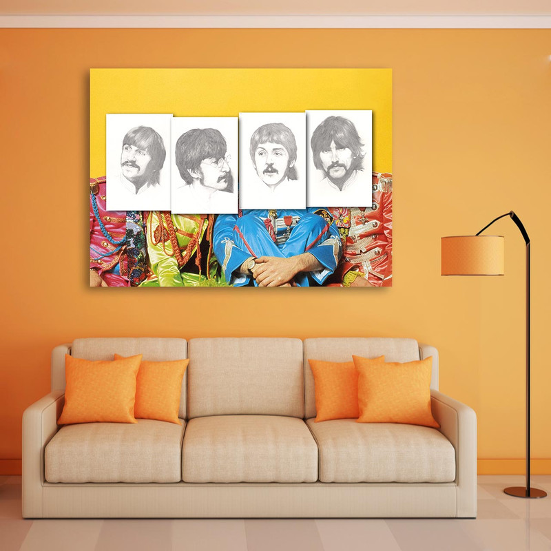 تابلو شاسی طرح The Beatles مدل Artist 0267