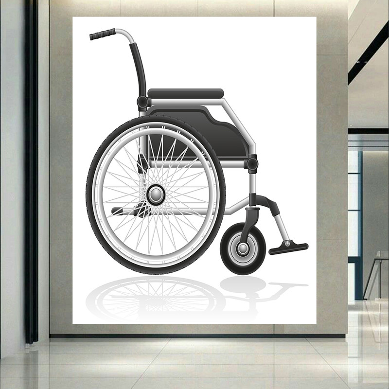 پوستر طرح ویلچر مدل آیکون پزشکی کد AR304972