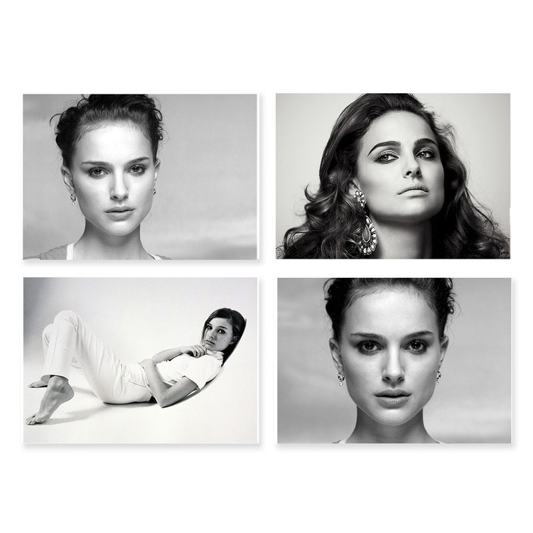 پوستر طرح ناتالی پورتمن کد A-2150-Natalie Portman مجموعه 4 عددی