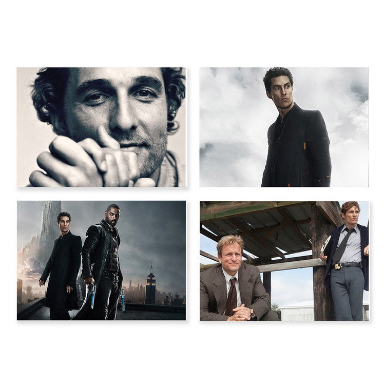 پوستر طرح متیو مک کانهی کد A-2256-Matthew McConaughey مجموعه 4 عددی