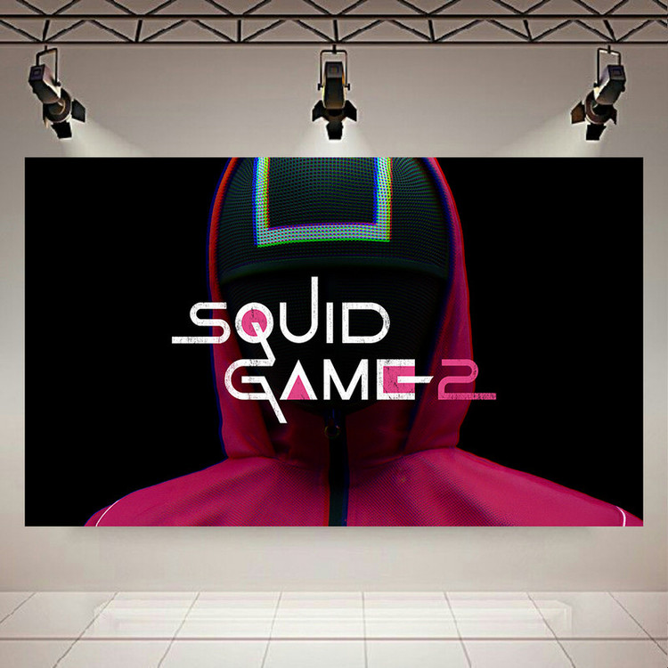 پوستر دیواری طرح Squid game 2 مدل نگهبان مربع کد AR305064