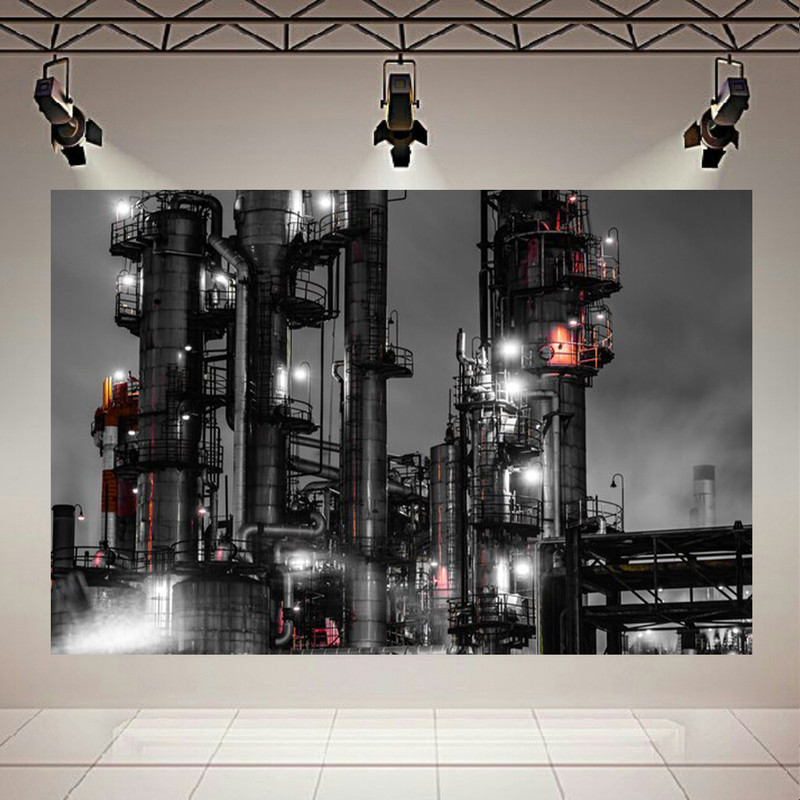 پوستر طرح پالایشگاه مدل شبکه صنعتی کد PD20670