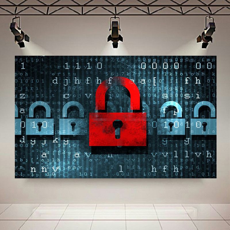 استیکر طرح تکنولوژی مدل Cyber Security کد AR1058