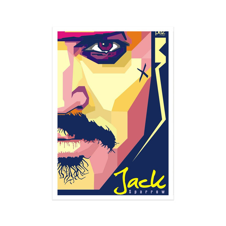 پوستر طرح جک اسپارو دزدان دزیایی کارائیب مدل Jack Sparrow 11083