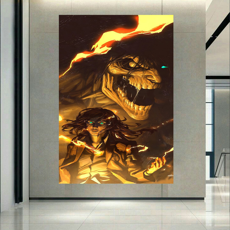 پوستر طرح انیمه Attack on Titan کد AR19520