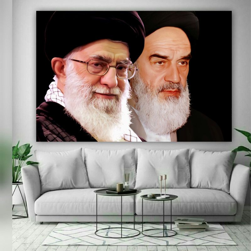 تابلو شاسی طرح رهبر معظم و امام خمینی (ره) مدل SD117