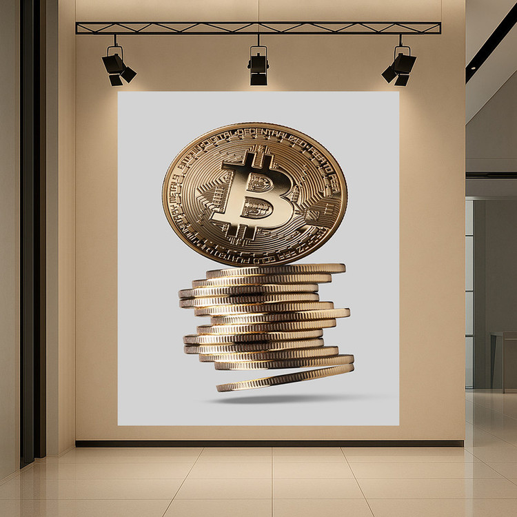 پوستر طرح بیت کوین مدل ثروت کد PD1311124