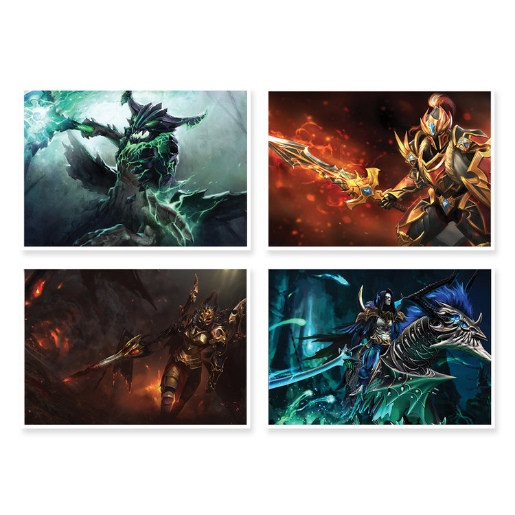 پوستر طرح DOTA 2 کد A-1414 مجموعه 4 عددی