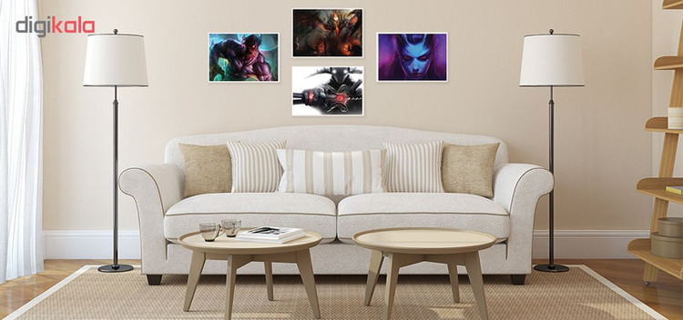 پوستر طرح DOTA 2 کد A-1406 مجموعه 4 عددی