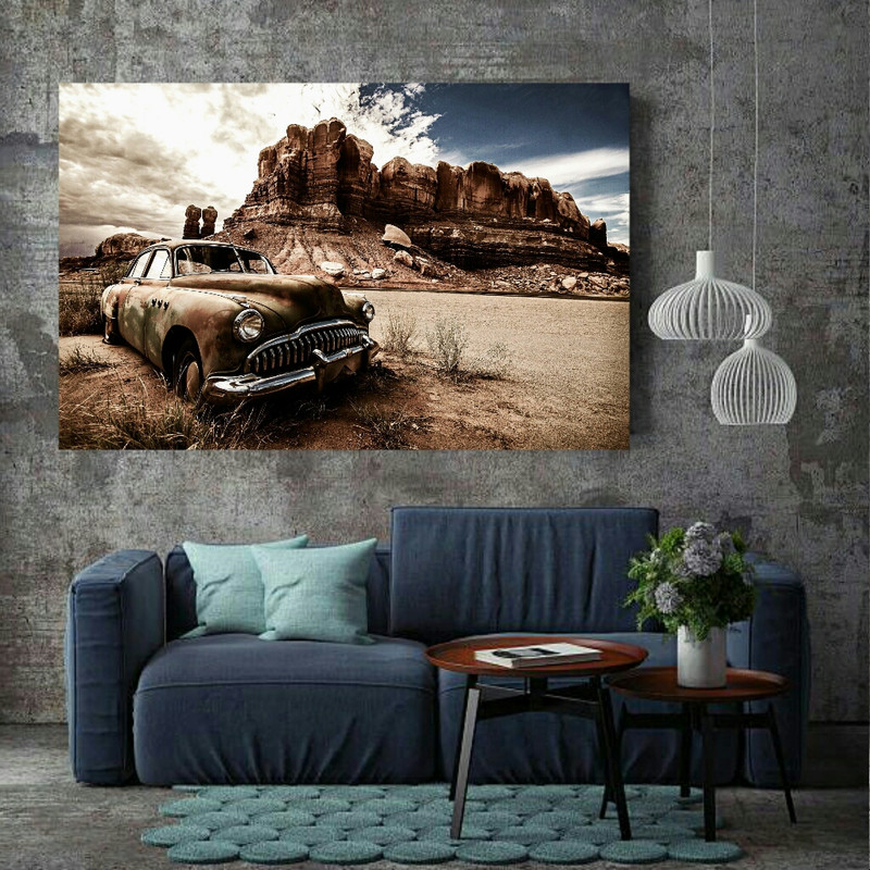 تابلو شاسی طرح ماشین کلاسیک مدل TSH1442
