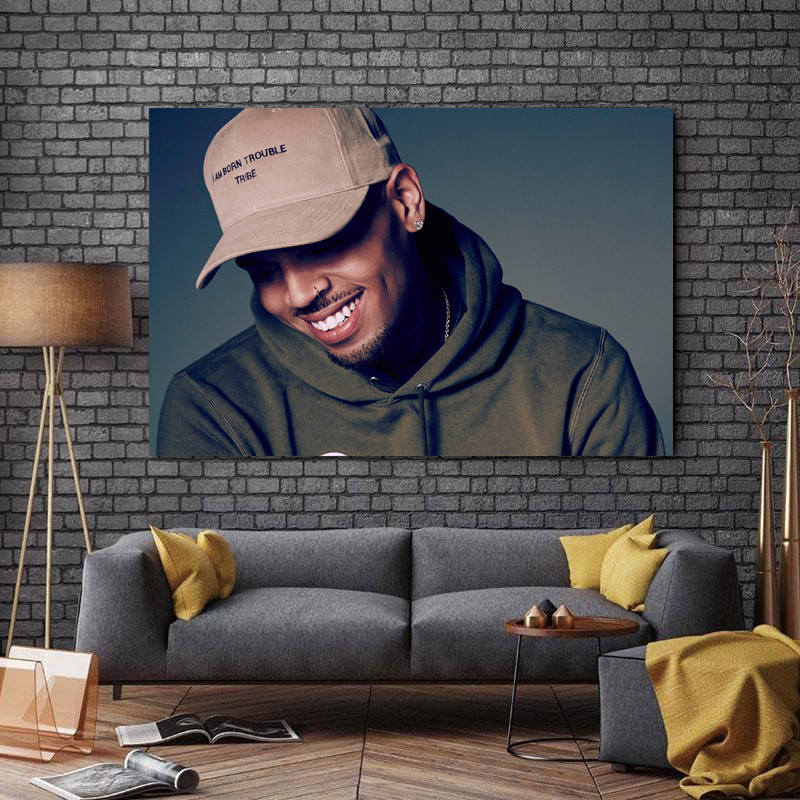 تابلو شاسی طرح بزرگان موسیقی مدل Chris Brown کد A295
