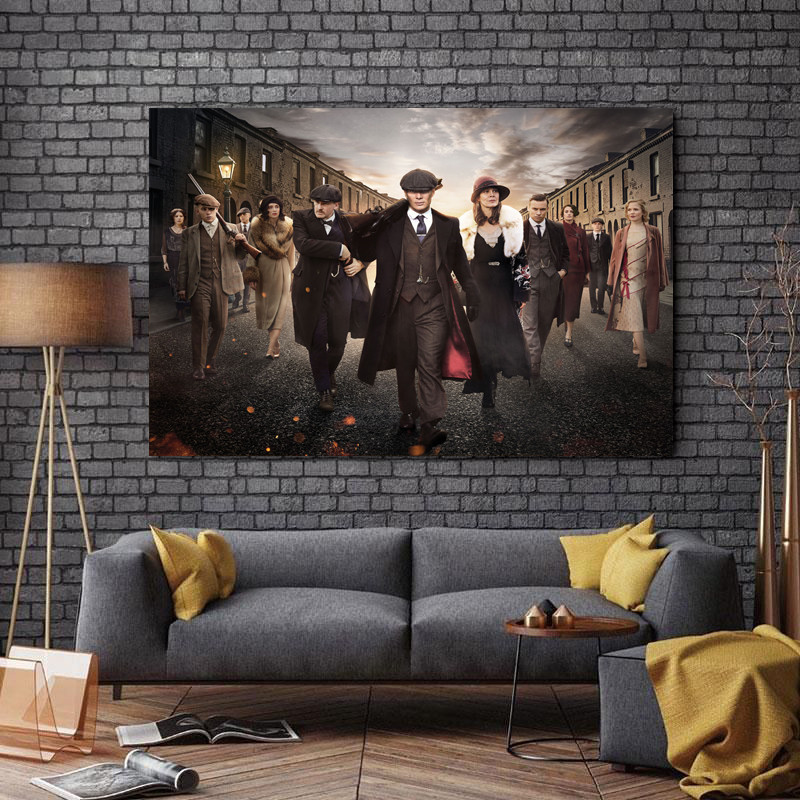 تابلو شاسی طرح سینما مدل Peaky Blinders کد A123