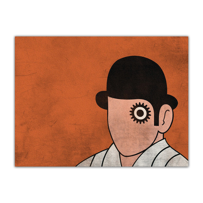 تابلو شاسی گالری آگاپه مدل H1 طرح Clockwork Orange
