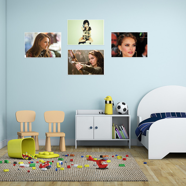 پوستر طرح ناتالی پورتمن کد A-2157-Natalie Portman مجموعه 4 عددی