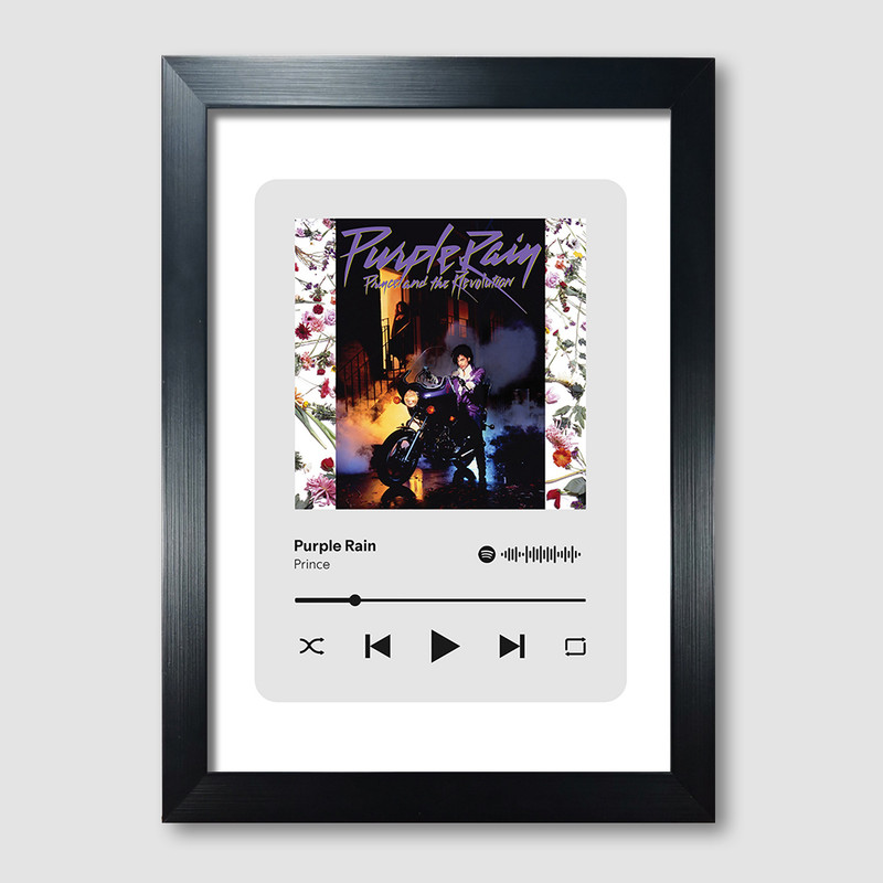 تابلو مدل موزیکال طرح Purple Rain by Prince