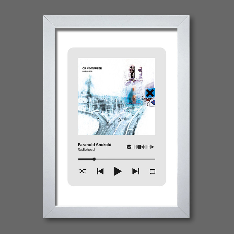 تابلو مدل موزیکال طرح Paranoid Android by Radiohead