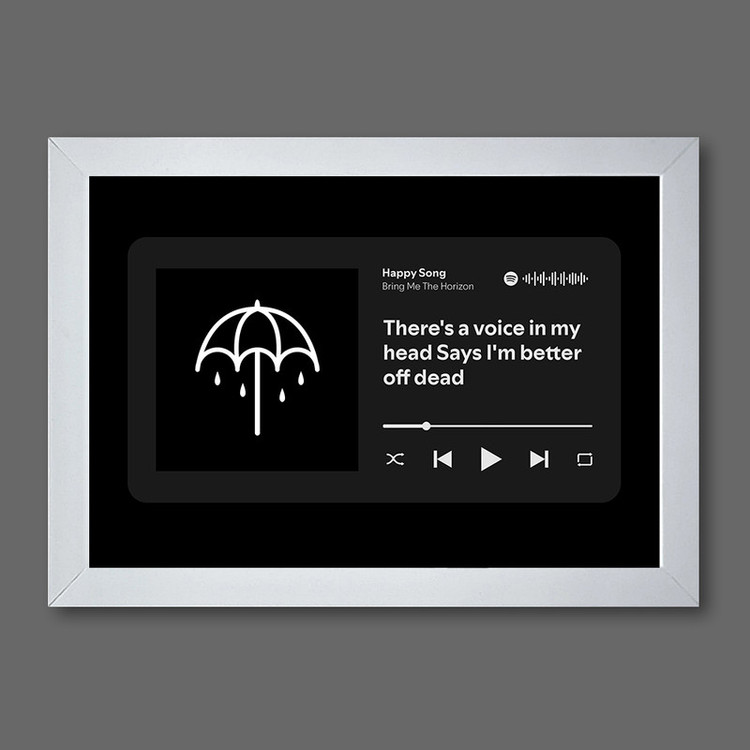 تابلوی مدل تابلوی موزیکال طرح Happy Song by Bring Me The Horizon