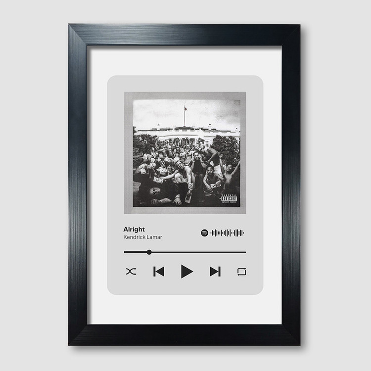تابلو مدل موزیکال طرح Alright by Kendrick Lamar