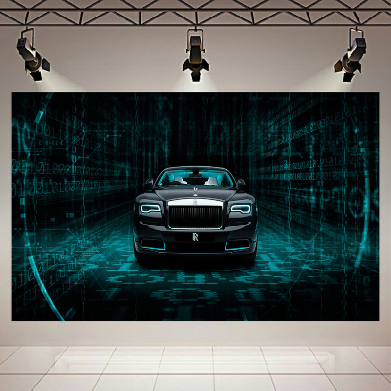 پوستر طرح ماشین مدل Rolls Royce Wraith Kryptos کد AR23410