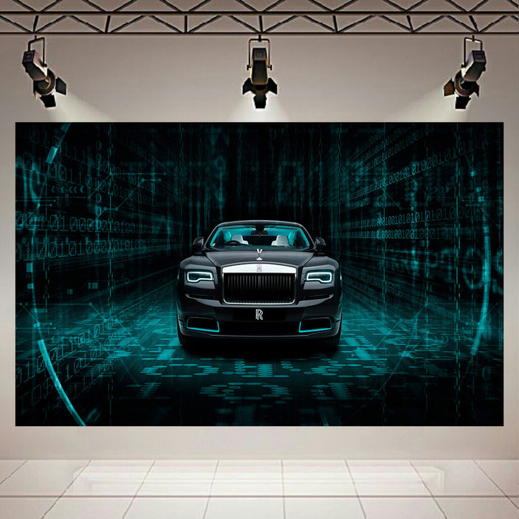 پوستر طرح ماشین مدل Rolls Royce Wraith Kryptos کد AR23410