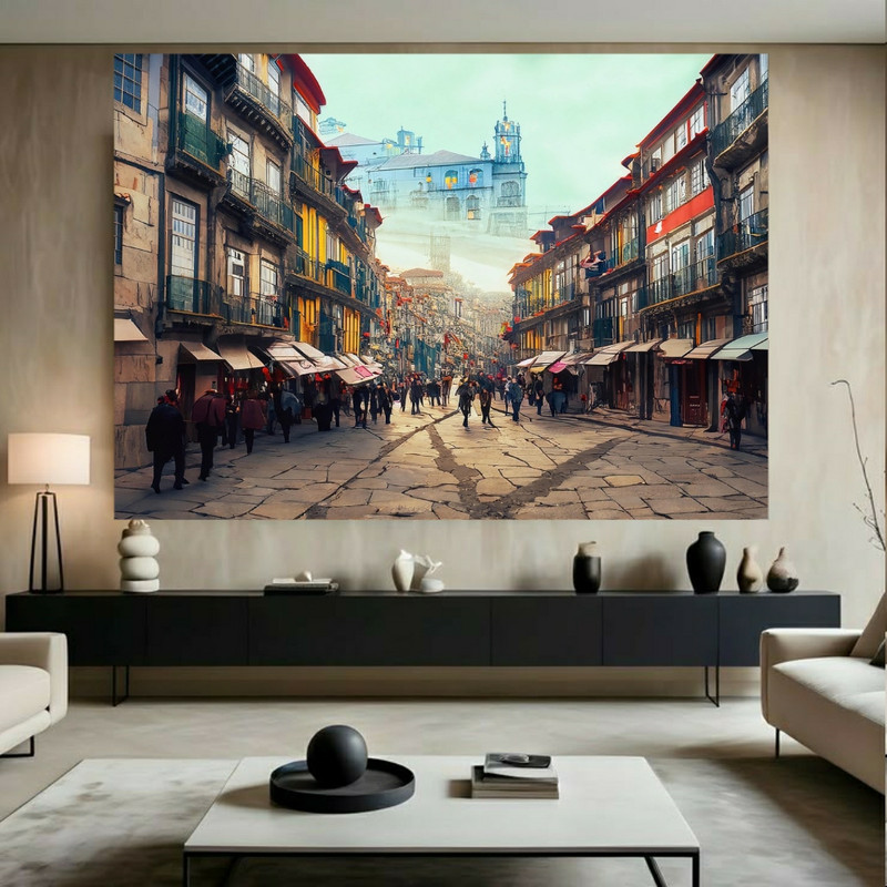 پوستر طرح معماری اروپایی مدل منظره شهری کد BK24253