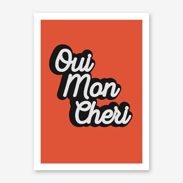 تابلو مدل Oui Mon Cheri کد 248901414