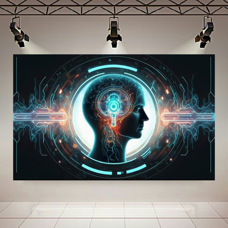 پوستر طرح هوش مصنوعی مدل ذهن دیجیتال کد PD20760
