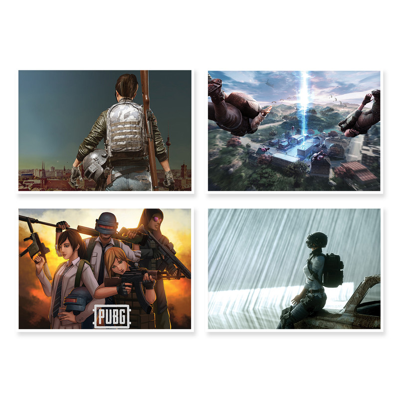 پوستر طرح PUBG کد A-1479 مجموعه 4 عددی