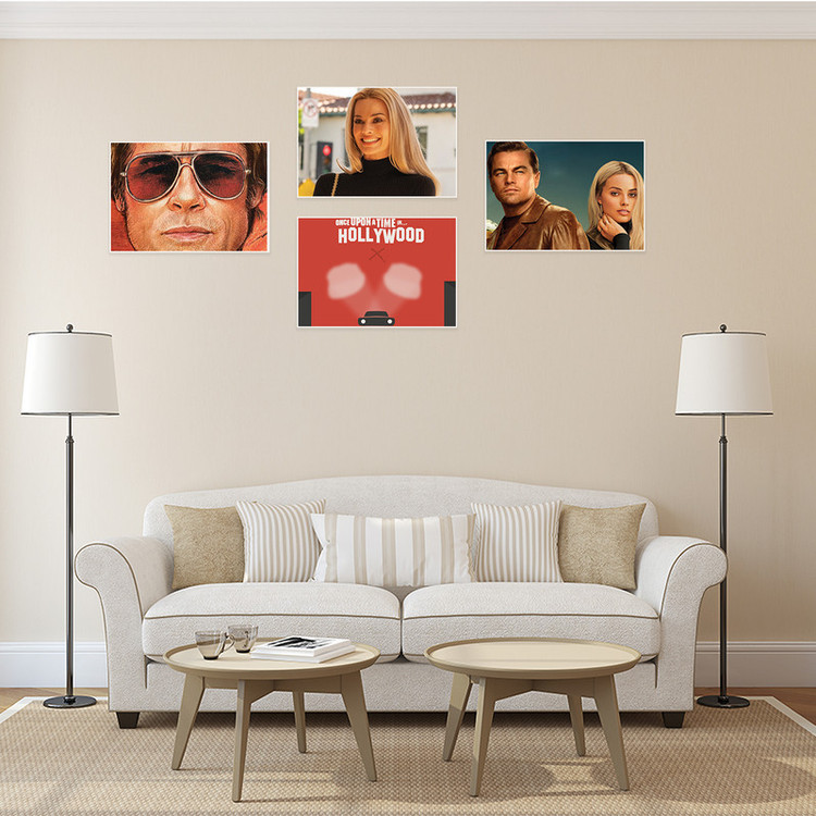 پوستر طرح فیلم Once Upon a Time in Hollywood کد A-1709 مجموعه 4 عددی