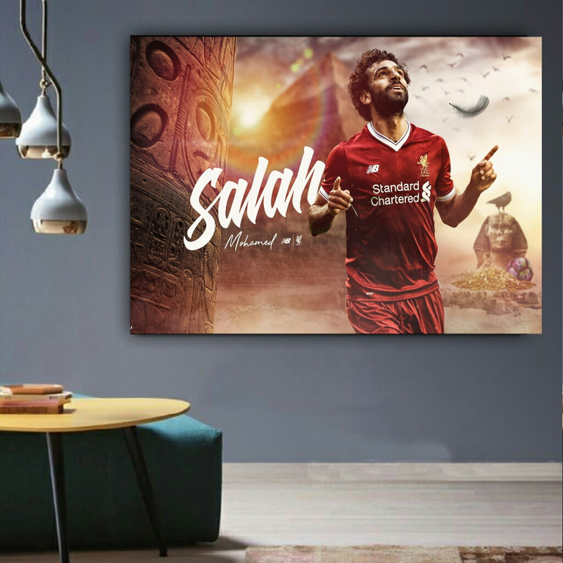 پوستر دیواری طرح SALAH بازیکن تیم لیورپول مدل PO1832