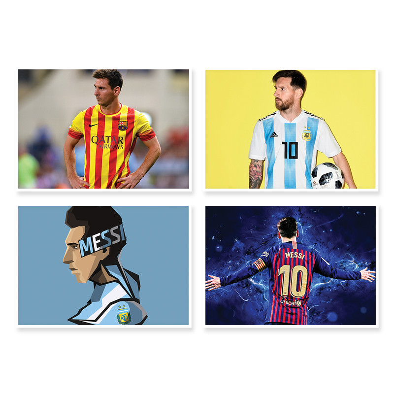 پوستر طرح Messi کد A-1740 مجموعه 4 عددی