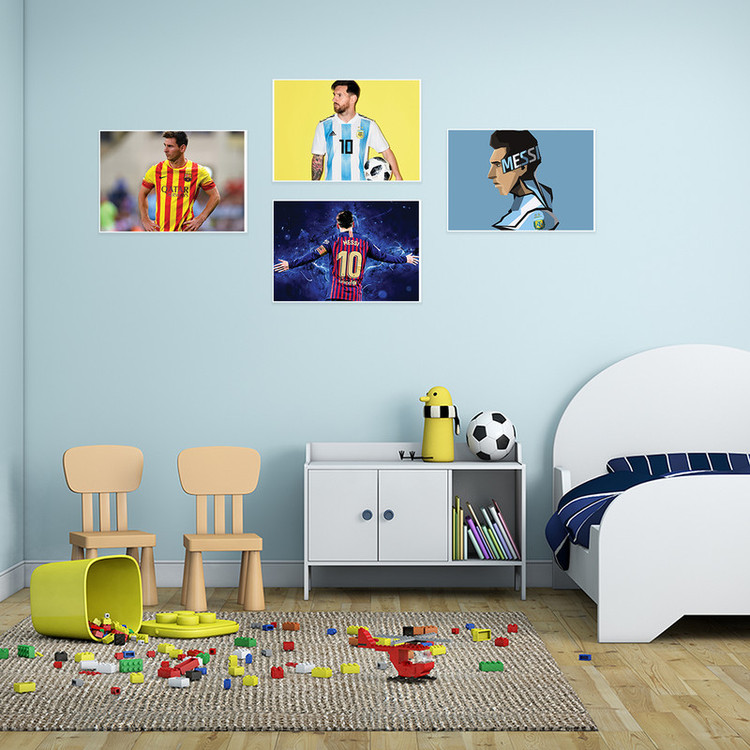 پوستر طرح Messi کد A-1740 مجموعه 4 عددی