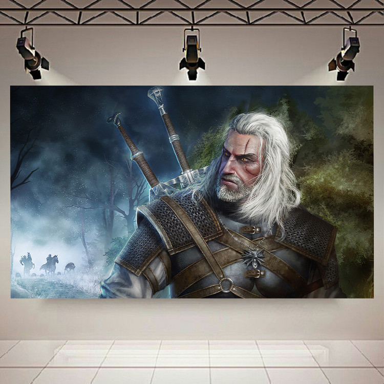 پوستر طرح گیم مدل Geralt Of Rivia The Witcher 3 کد AR10740