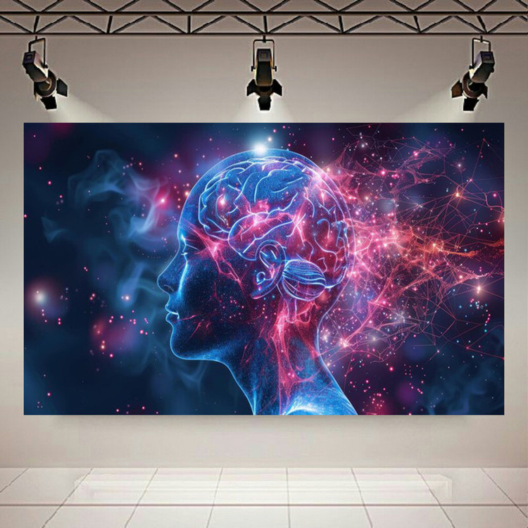 پوستر طرح انتزاعی انسان مدل اتصالات عصبی کد PD130782