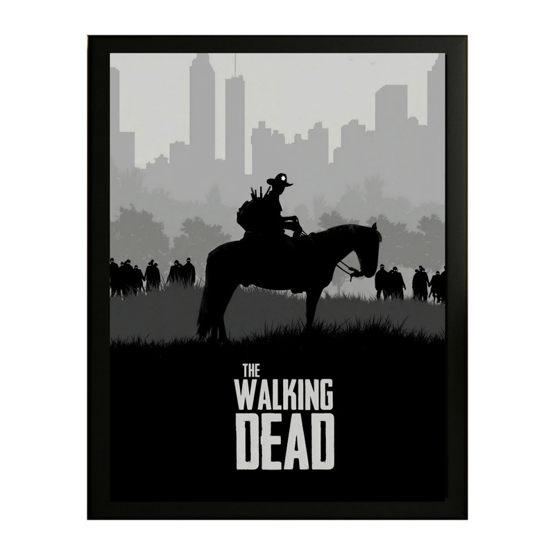 تابلو طرح the walking dead کد 01 فریم مشکی