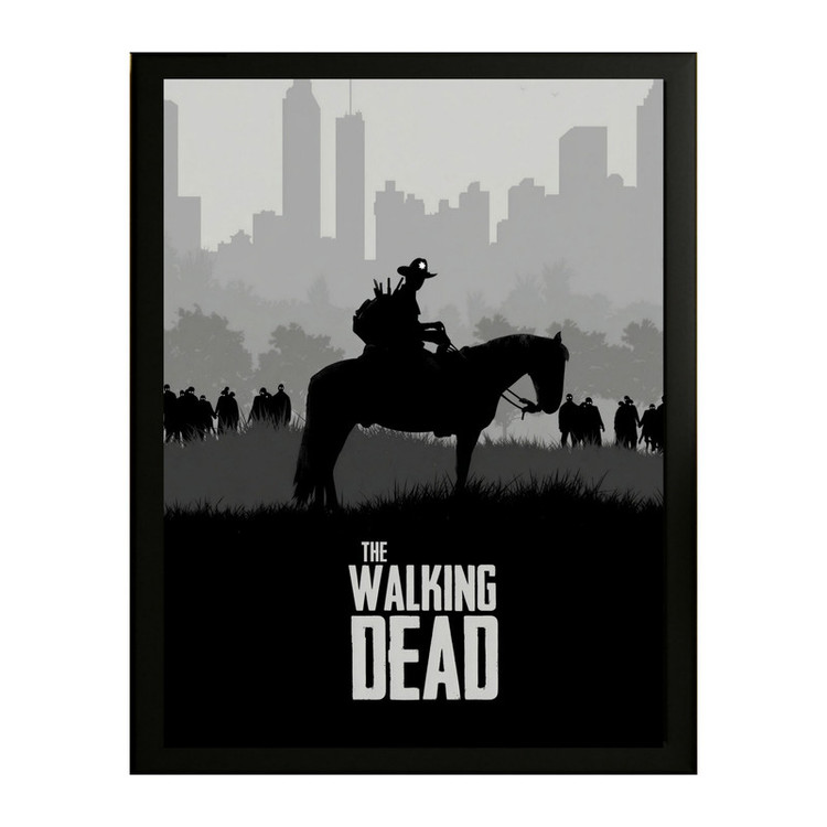 تابلو طرح the walking dead کد 01 فریم مشکی