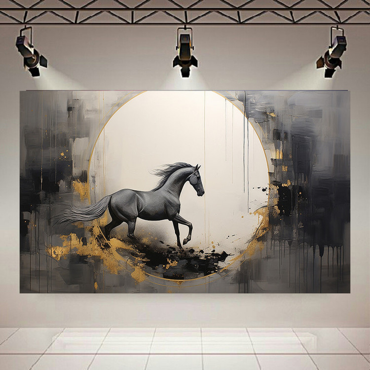 پوستر طرح اسب مدل هنری کد PD1609